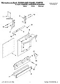 DOOR AND PANEL PARTS Diagram and Parts List for KUDS02SRBL4  KitchenAid Dishwasher