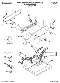 TOP AND CONSOLE PARTS Diagram and Parts List for TEDX640JQ2  Estate Dryer