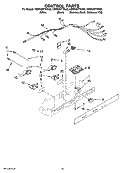 CONTROL PARTS Diagram and Parts List for KSRX25FTSS02  KitchenAid Refrigerator