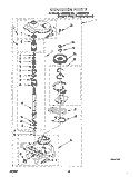GEARCASE Diagram and Parts List for LSS9244EQ0  Whirlpool Washer