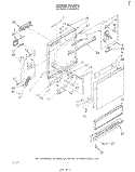 DOOR, LITERATURE AND OPTIONAL Diagram and Parts List for DU3016XR0  Whirlpool Dishwasher