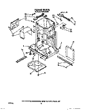 FRAME Diagram and Parts List for TU8750XXP0  Whirlpool Trash Compactor