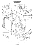 SECTION Diagram and Parts List for LE5200XTF0  Whirlpool Dryer