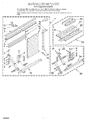 INSTALLATION Diagram and Parts List for BHAC1830AS0  Whirlpool Air Conditioner