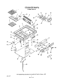 COOK TOP Diagram and Parts List for N9457X5  Roper Range