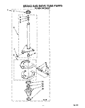 BRAKE AND DRIVE TUBE Diagram and Parts List for RAX7245AW0  Roper Washer