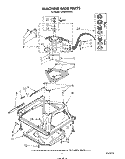 MACHINE BASE Diagram and Parts List for LA5800XSW0  Whirlpool Washer