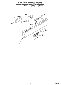 Part Location Diagram of WP8524447 Whirlpool Dishwasher Ribbon Cable