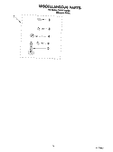 MISCELLANEOUS PARTS - OPTIONAL PARTS (NOT INCLUDED) Diagram and Parts List for CAWX700MQ0  Crosley Washer