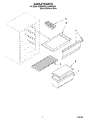 SHELF Diagram and Parts List for EL05CCXLS  Whirlpool Refrigerator