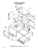 LOWER OVEN Diagram and Parts List for KEBI241XBL0  KitchenAid Wall Oven