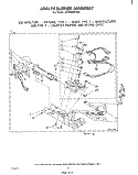694670 BURNER Diagram and Parts List for LG7806XPW0  Whirlpool Dryer