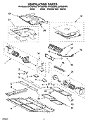 VENTILATION PARTS Diagram and Parts List for GH7208XRS0  Whirlpool Microwave