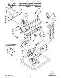 SECTION Diagram and Parts List for LGT6634AW0  Whirlpool Dryer