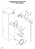 REFRIGERATOR LINER Diagram and Parts List for KSSC42FKB00  KitchenAid Refrigerator
