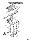 COMPARTMENT SEPARATOR Diagram and Parts List for 8ET20ZKXZG00  Whirlpool Refrigerator