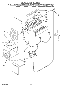 ICEMAKER PARTS, OPTIONAL PARTS (NOT INCLUDED) Diagram and Parts List for ED2FHEXST05  Whirlpool Refrigerator