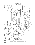 DRIVE Diagram and Parts List for LA5580XMW1  Whirlpool Washer