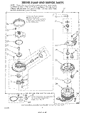 302740 PUMP AND MOTOR Diagram and Parts List for DU9900XL0  Whirlpool Dishwasher