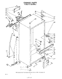 CABINET Diagram and Parts List for ET14AKXMWR2  Whirlpool Refrigerator