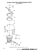 HEATER, PUMP, AND LOWER SPRAY ARM Diagram and Parts List for DU8550XT4  Whirlpool Dishwasher