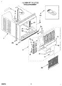 CABINET Diagram and Parts List for 3XACM12DD1  Whirlpool Air Conditioner