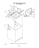 TOP AND CABINET , LITERATURE AND OPTIONAL Diagram and Parts List for LA6300XSW1  Whirlpool Washer