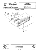 CONSOLE Diagram and Parts List for DU9500XS0  Whirlpool Dishwasher