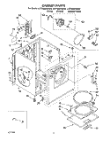SECTION Diagram and Parts List for LET5624BW2  Whirlpool Dryer