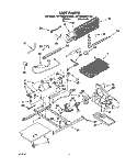 UNIT Diagram and Parts List for RT18BMXAW01  Roper Refrigerator