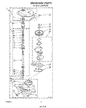 GEARCASE Diagram and Parts List for LA6380XSW0  Whirlpool Washer