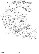 CONTROL PARTS Diagram and Parts List for GS2SHAXKT02  Whirlpool Refrigerator
