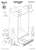 CABINET, LITERATURE Diagram and Parts List for 8ED0WTKXKT00  Whirlpool Refrigerator