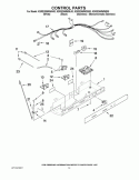 CONTROL PARTS Diagram and Parts List for KSRS25MWWH00  KitchenAid Refrigerator