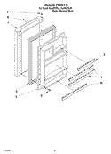 DOOR Diagram and Parts List for EL05CCXLS  Whirlpool Refrigerator