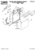 FRAME AND CONSOLE PARTS Diagram and Parts List for TUD6710SQ0  Estate Dishwasher