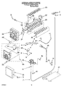 ICEMAKER PARTS, PARTS NOT ILLUSTRATED Diagram and Parts List for 3XES0FHGNS00  Whirlpool Refrigerator