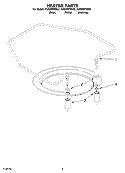 HEATER PARTS Diagram and Parts List for KUDI02FRWH3  KitchenAid Dishwasher