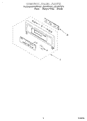 CONTROL PANEL Diagram and Parts List for RBD275PDB11  Whirlpool Wall Oven