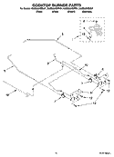 COOKTOP BURNER PARTS Diagram and Parts List for KGSS907SBL01  KitchenAid Range