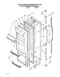 REFRIGERATOR DOOR Diagram and Parts List for KSRC25DXAL10  KitchenAid Refrigerator