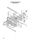 CONTROL PANEL, LIT/OPTIONAL Diagram and Parts List for KEBS177XBL0  KitchenAid Wall Oven