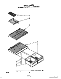 SHELF Diagram and Parts List for ET16JK1MWL1  Whirlpool Refrigerator