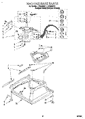 MACHINE BASE Diagram and Parts List for LST9355BQ1  Whirlpool Washer