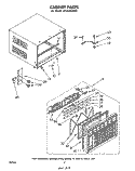 CABINET PARTS Diagram and Parts List for ACE184XM0  Whirlpool Air Conditioner