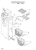 FREEZER LINER Diagram and Parts List for 4ED25DQXFW00  Whirlpool Refrigerator