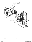 CABINET Diagram and Parts List for ACU082XX0  Whirlpool Air Conditioner