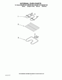 INTERNAL OVEN PARTS Diagram and Parts List for RBD305PVS00  Whirlpool Wall Oven