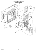 CABINET Diagram and Parts List for CAH8WB41  Crosley Air Conditioner