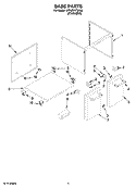 BASE PARTS Diagram and Parts List for KFFU271TSS00  KitchenAid Refrigerator